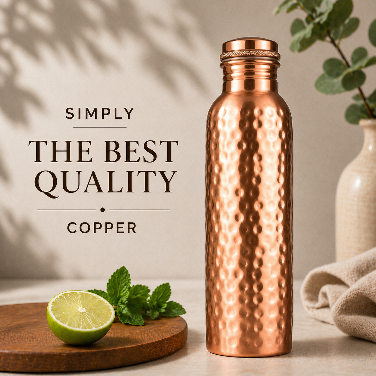 The Signature Hammered Copper Bottle