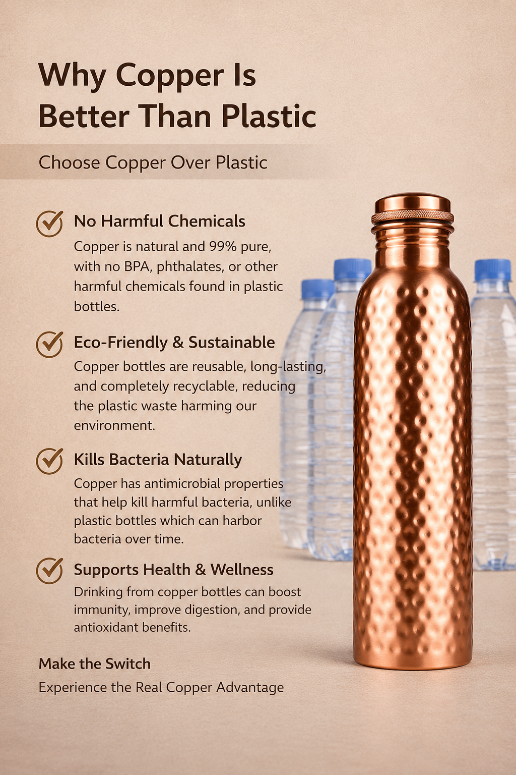 The Signature Hammered Copper Bottle