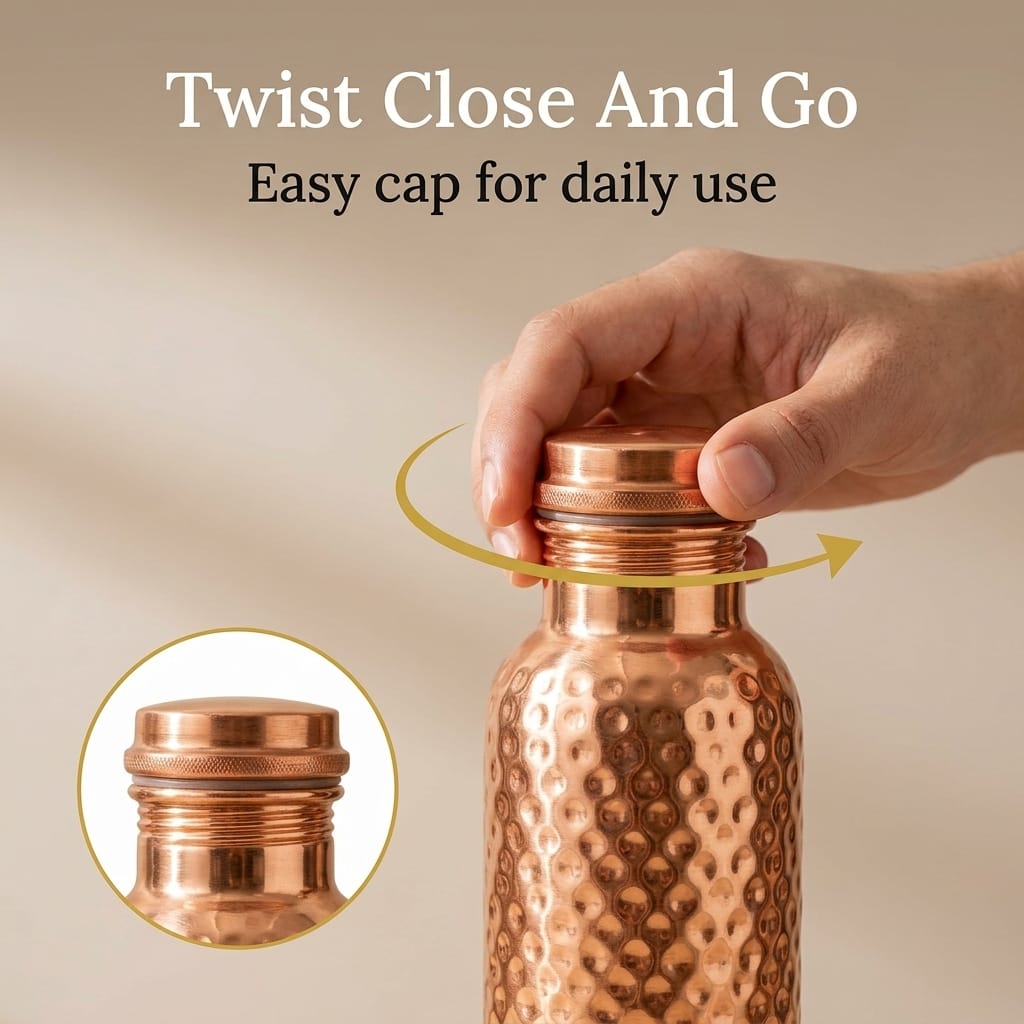 The Signature Hammered Copper Bottle